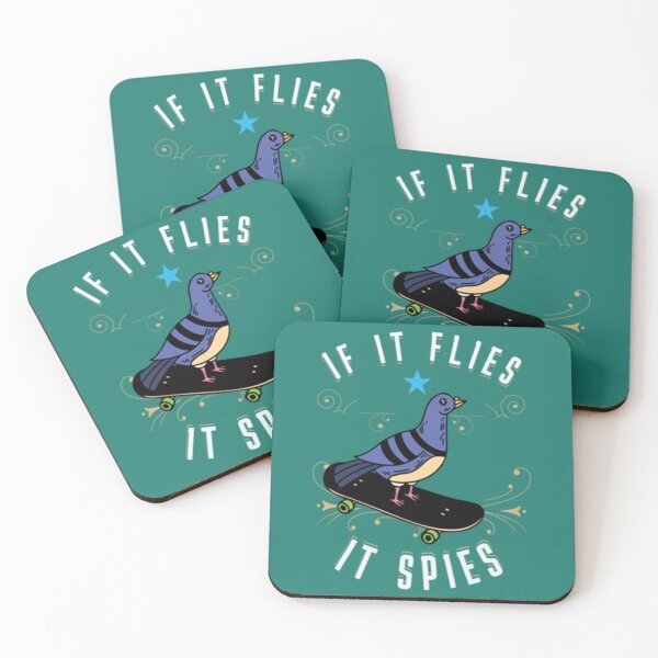 Item preview, If It Flies It Spies Pigeon Anatomy Bird Aren_t Real  (2) designed and sold by TuXiangZi.