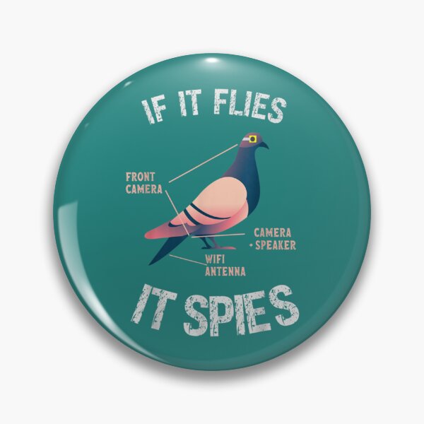 Item preview, If It Flies It Spies Pigeon Anatomy Bird Aren_t Real  (3) designed and sold by TuXiangZi.