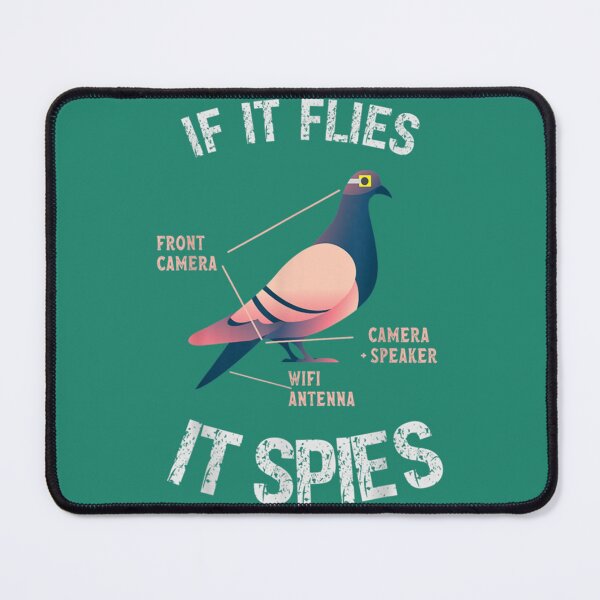 Item preview, If It Flies It Spies Pigeon Anatomy Bird Aren_t Real (3) designed and sold by TuXiangZi.