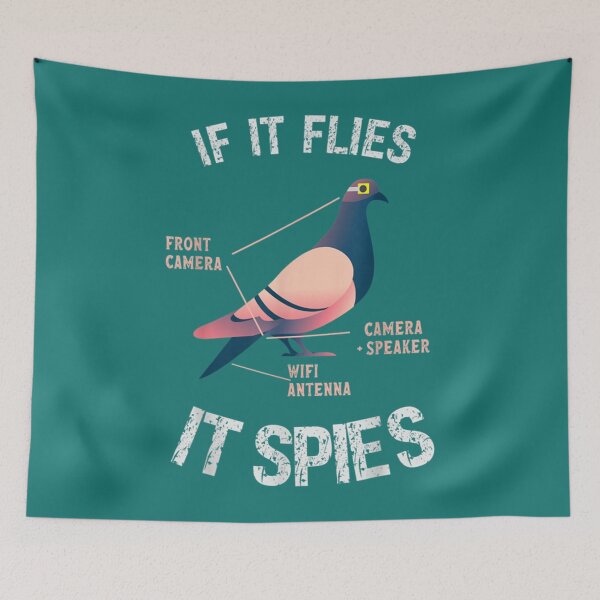 Item preview, If It Flies It Spies Pigeon Anatomy Bird Aren_t Real  (3) designed and sold by TuXiangZi.