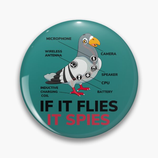 Item preview, If It Flies It Spies, Pigeon Anatomy Bird Aren_t Real   designed and sold by TuXiangZi.
