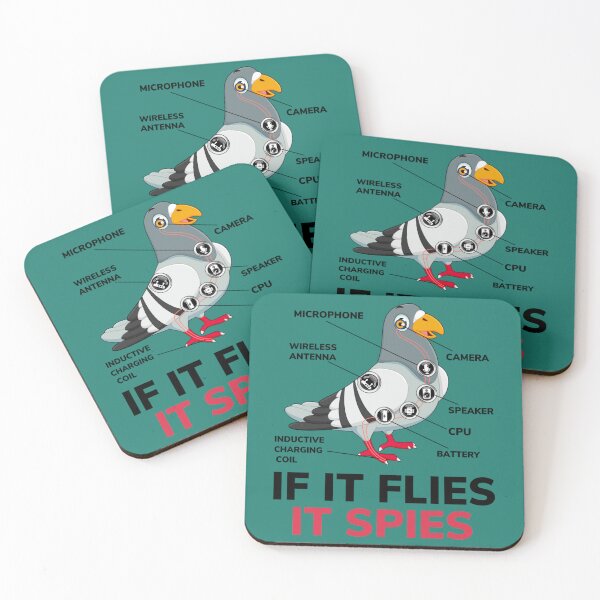 Item preview, If It Flies It Spies, Pigeon Anatomy Bird Aren_t Real   designed and sold by TuXiangZi.