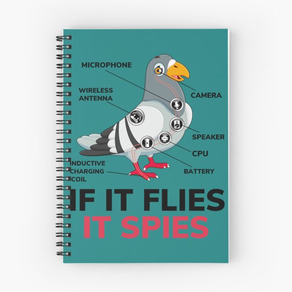 Item preview, If It Flies It Spies, Pigeon Anatomy Bird Aren_t Real   designed and sold by TuXiangZi.