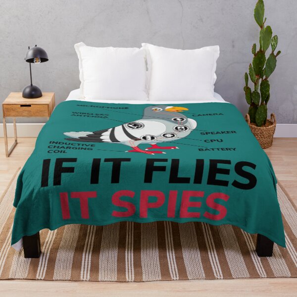 Item preview, If It Flies It Spies, Pigeon Anatomy Bird Aren_t Real   designed and sold by TuXiangZi.