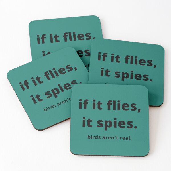 Item preview, Copy of if It Flies It Spies Funny Vintage Meme Bird Retro        designed and sold by TuXiangZi.