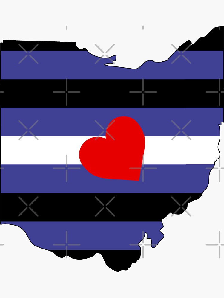 Thumbnail 3 of 3, Sticker, Ohio Leather Pride designed and sold by Gayesthetic.