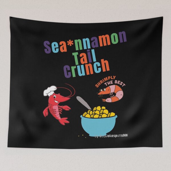 Item preview, Seannamon Tail Crunch! - Parody Cinnamon Toast Crunch Shrimp Tails Active  Classic T-Shirt designed and sold by HarrisonReece.