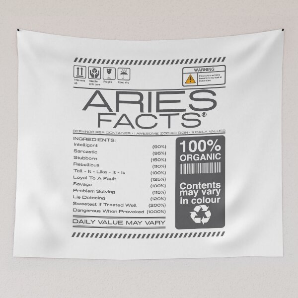 Item preview, warning Aries horoscope Facts Astrological Zodiac designed and sold by bestdesign4u.