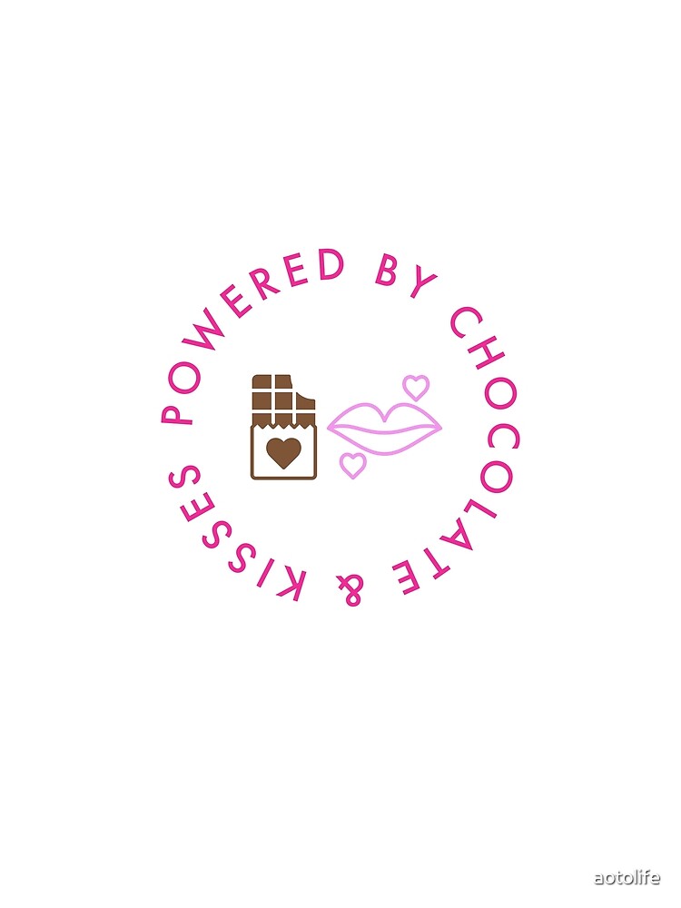 Thumbnail 5 of 5, Graphic T-Shirt, Powered By Chocolate & Kisses designed and sold by aotolife.