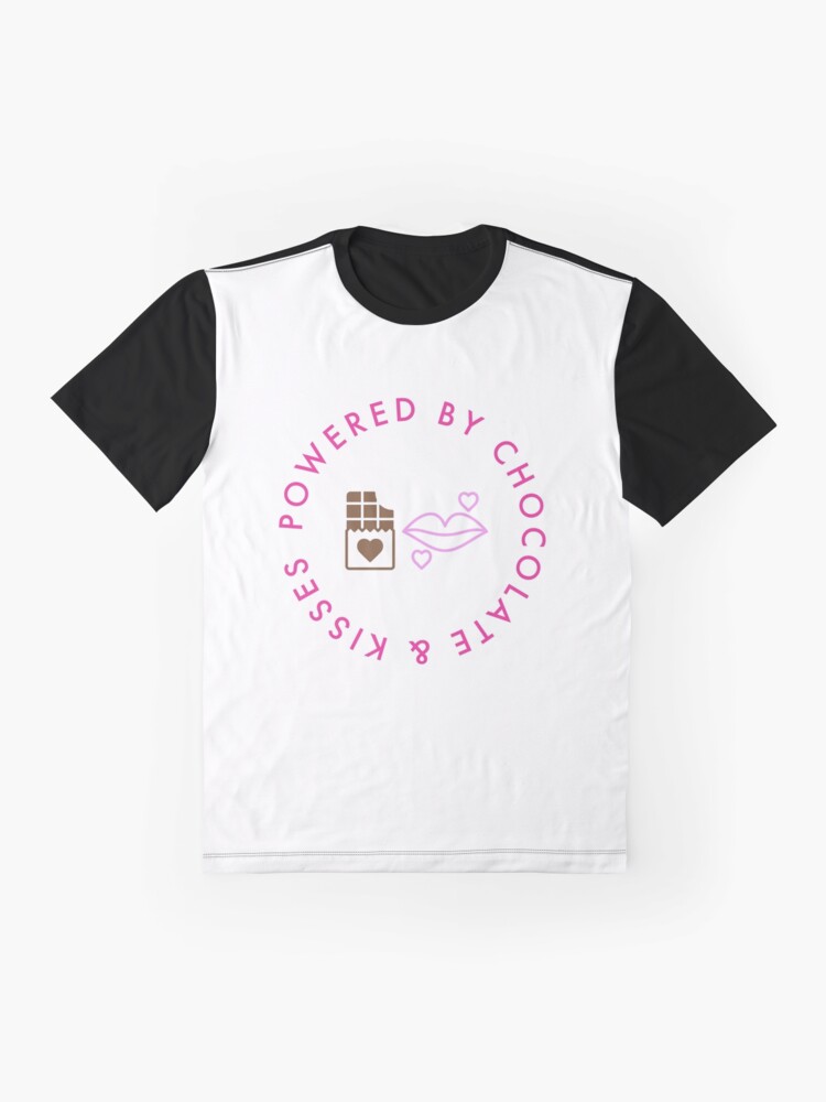 Thumbnail 4 of 5, Graphic T-Shirt, Powered By Chocolate & Kisses designed and sold by aotolife.
