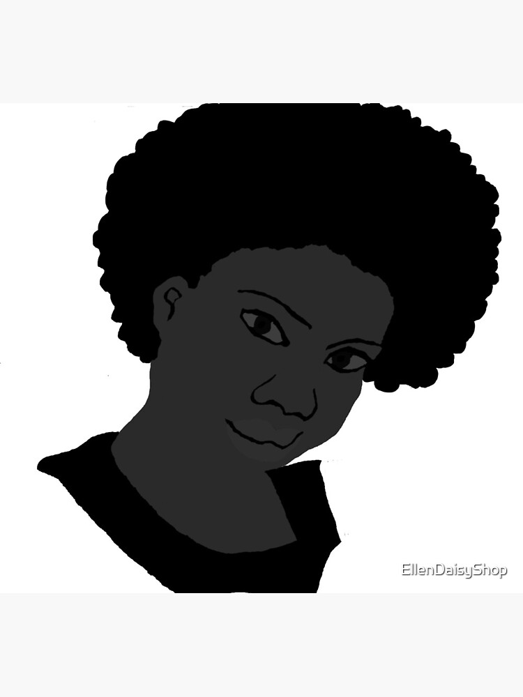 Beautiful Love Your Fro black white Natural Hair by EllenDaisyShop