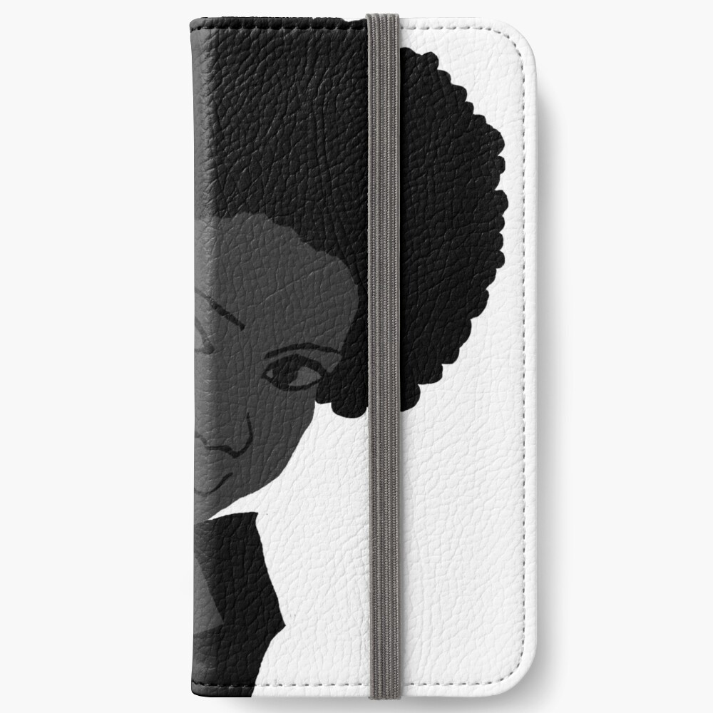 Beautiful Love Your Fro black white Natural Hair iPhone Wallet
