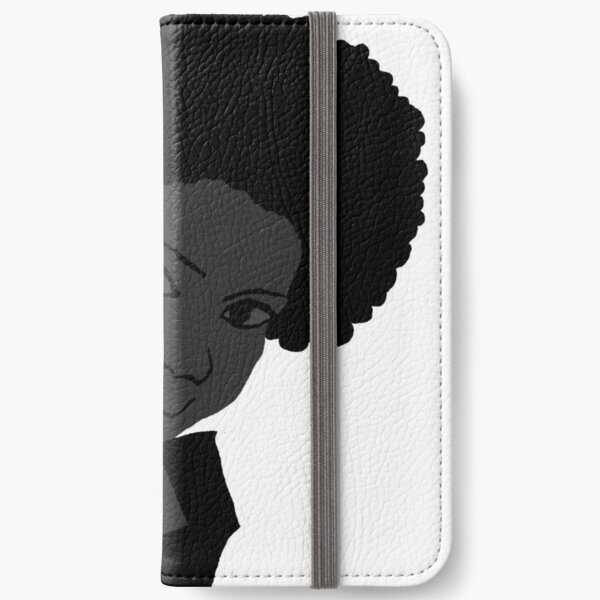 Beautiful Love Your Fro black white Natural Hair iPhone Wallet