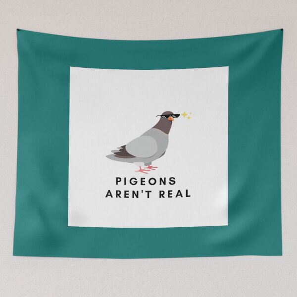 Item preview, Pigeons Aren_t Real, It Flies It Spies Chiffon Top designed and sold by TuXiangZi.