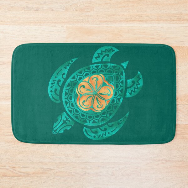 Item preview, Maui Plumeria Watercolor Turtle designed and sold by sunnthreads.