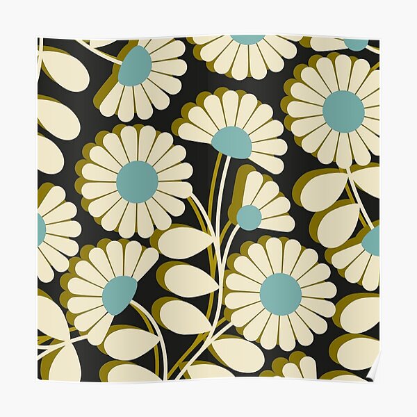 "orla kiely floral design, kiely pattern, orla kiely" Poster for Sale by missonii Redbubble