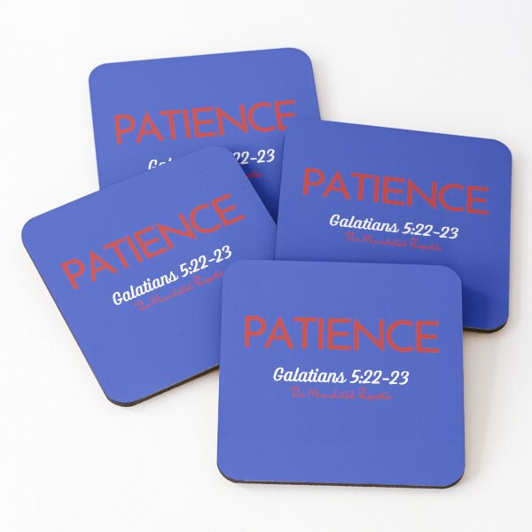 Item preview, The Fruit of The Spirit Patience - Blue and Red designed and sold by TheReporter1.