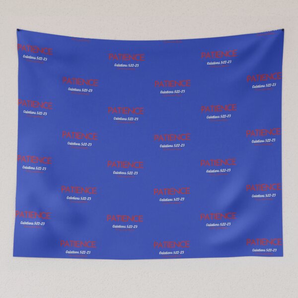 Item preview, The Fruit of The Spirit Patience - Blue and Red designed and sold by TheReporter1.
