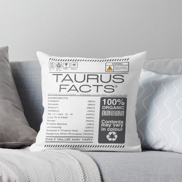 Item preview, warning Taurus horoscope Facts Astrological Zodiac designed and sold by bestdesign4u.