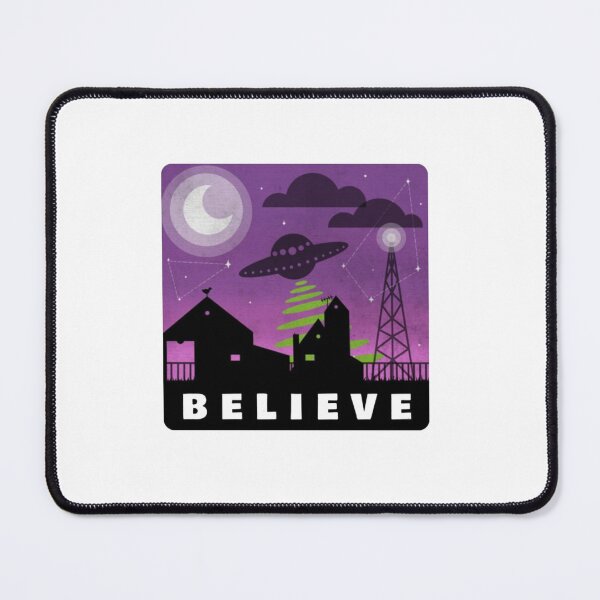 Item preview, Believe in aliens village nightscape designed and sold by CharlotteWinte.