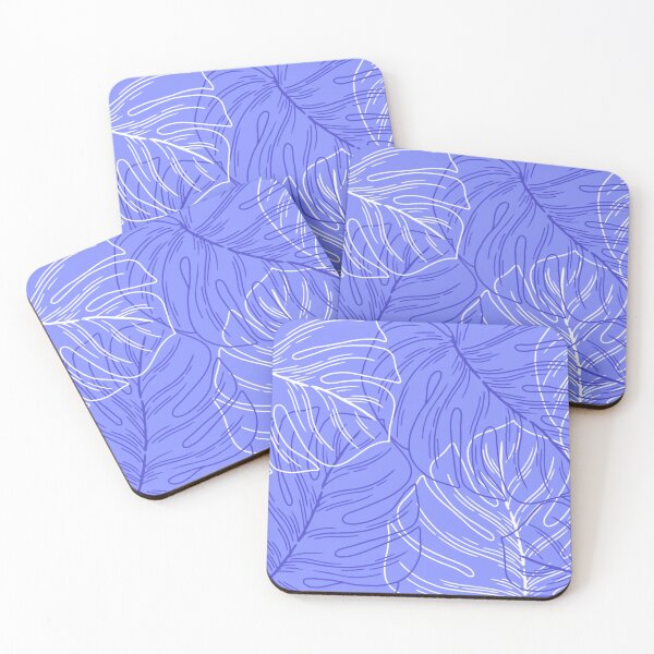 Item preview, Minimalistic Monstera Leaves Pattern Purple designed and sold by GraphicsClub.