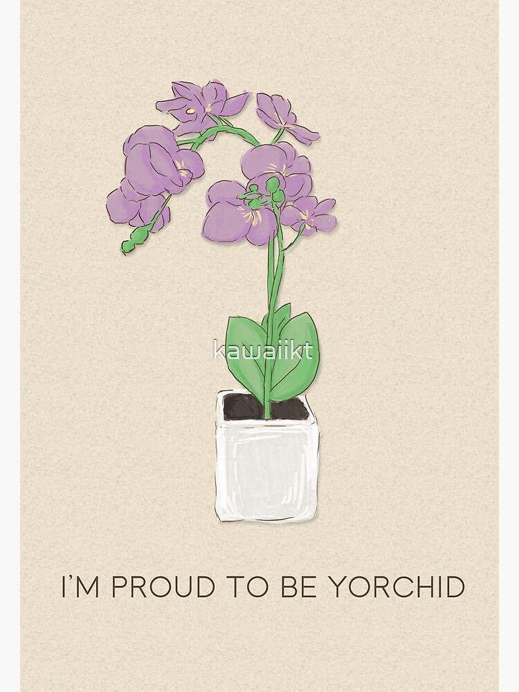 Thumbnail 2 of 2, Greeting Card, Proud to be "Yorchid" designed and sold by kawaiikt.
