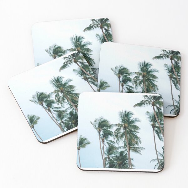 Item preview, Coconut trees in a windy day at the beach. designed and sold by ellinnur.