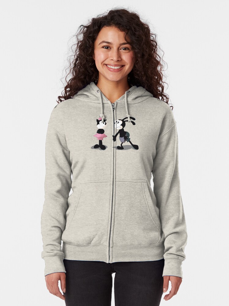 Oswald and Ortensia  Zipped Hoodie for Sale by AmandaRuthArt