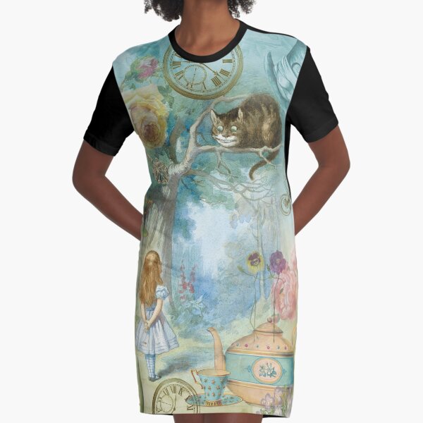 Wonderland Graphic T-Shirt Dress