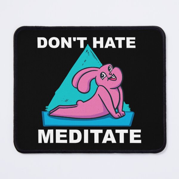 Item preview, Rabbit Yoga Funny Bunnie In Yoga Sticker designed and sold by felyn3gloria.