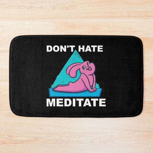 Item preview, Rabbit Yoga Funny Bunnie In Yoga Sticker designed and sold by felyn3gloria.