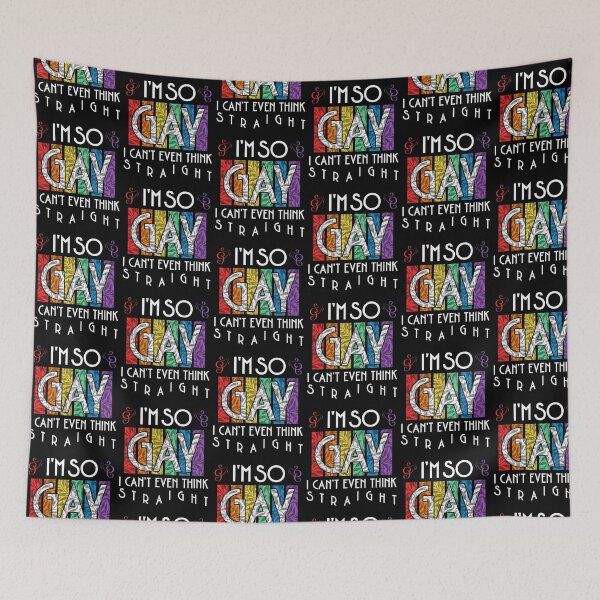 Item preview, I'm So Gay I Can't Even Think Straight LGBTG Pride Month designed and sold by S-JDesigns.