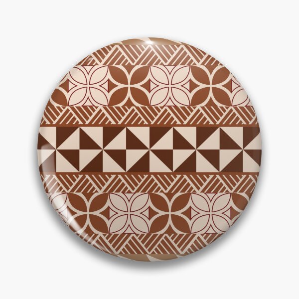Item preview, Pasifika Sataoa Pattern - Brown Beige Tan designed and sold by lolomastudio.