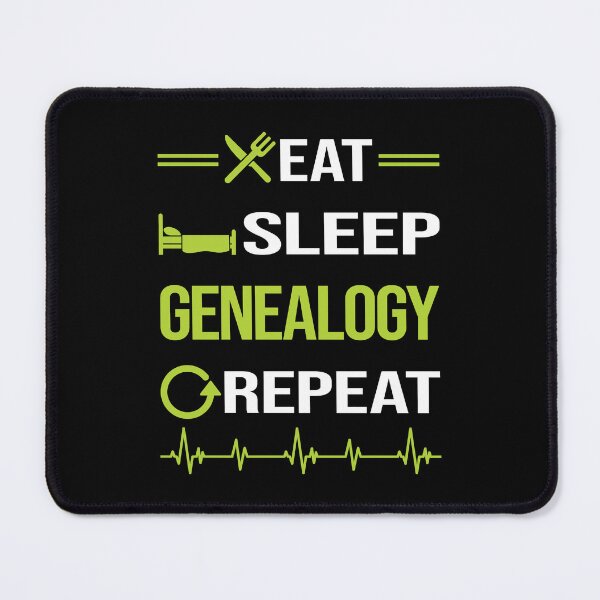 Item preview, Funny Eat Sleep Repeat Genealogy Genealogist designed and sold by HappyTshirt1239.