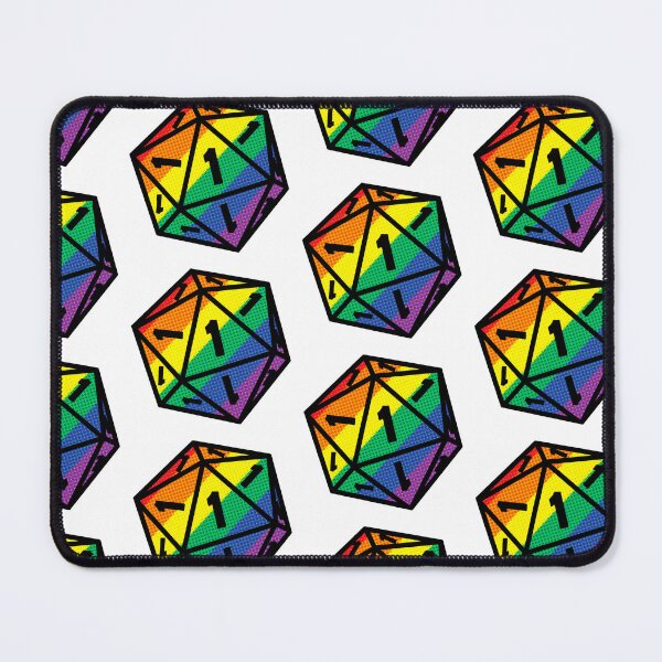 Item preview, Rainbow Crit Fail D20 designed and sold by amandartwork.