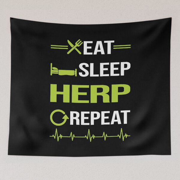 Item preview, Funny Eat Sleep Repeat Herping Herpetologist Herpetology Herp Herps Herper designed and sold by HappyTshirt1239.