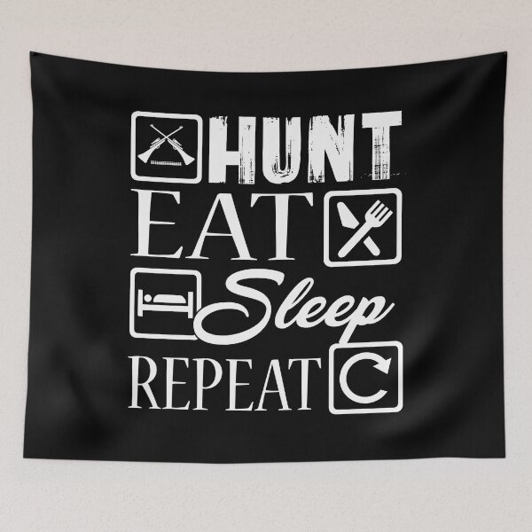 Item preview, Hunting - Hunt Eat Sleep Repeat designed and sold by UnknownArtistt.