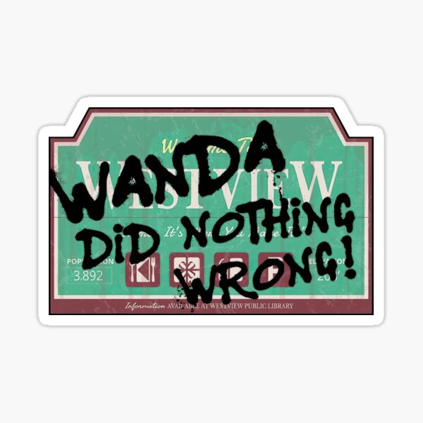 wanda ,wanda did nothing wrong, Witch Sticker
