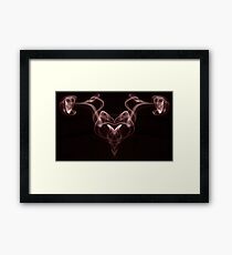 Smoke Red Framed Print