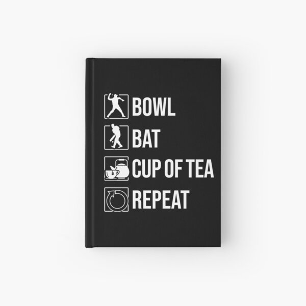 Item preview, Bow, Bat, Cup Of Tea, Repeat - Funny Cricket   designed and sold by D4Biz.
