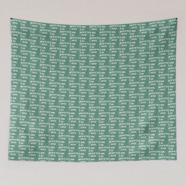 Item preview, Bow, Bat, Cup Of Tea, Repeat - Funny Cricket   designed and sold by D4Biz.