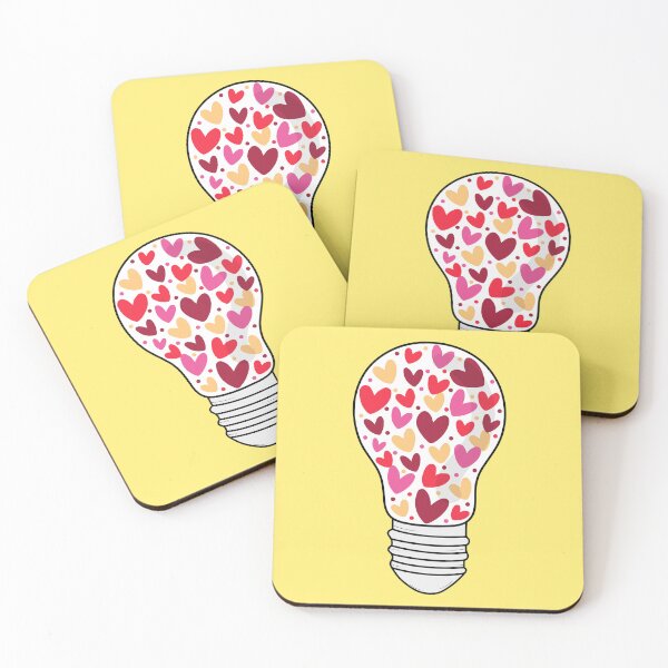 Item preview, Light bulb full of hearts │ Jar of lovely hearts │mason jar with love hearts │cute mason jar with lovely hearts designed and sold by Smartmerch99.