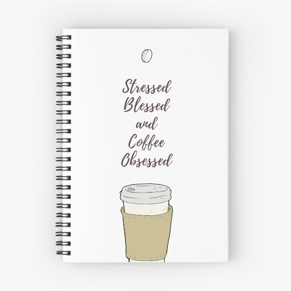 Item preview,  Stressed Blessed And Coffee Obsessed designed and sold by formylovelydog.