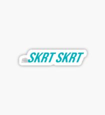 Skrt Skrt - Sky Blue, Colour Hex:00b3be Sticker