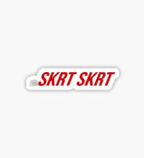 Skrt Skrt - Red, Colour Hex:d70000 Sticker