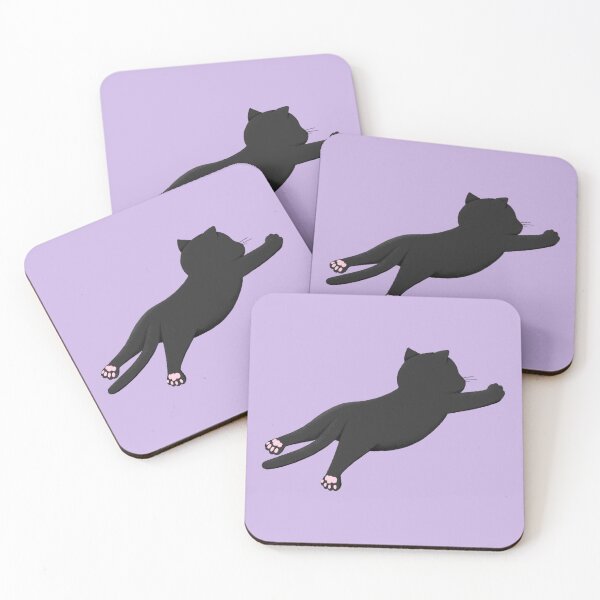 Item preview, JumpJumpCat! Black cat designed and sold by mltomi.