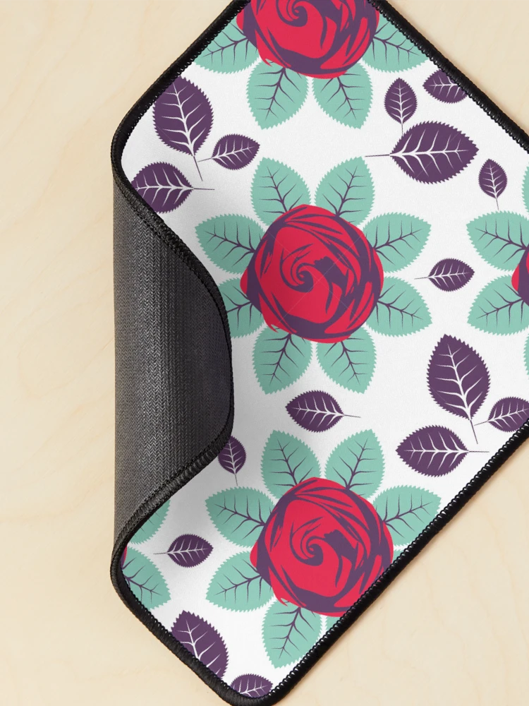 Thumbnail 2 of 5, Mouse Pad, Red Roses pattern designed and sold by dryskCreative.