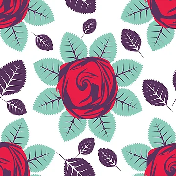 Artwork thumbnail, Red Roses pattern by dryskCreative