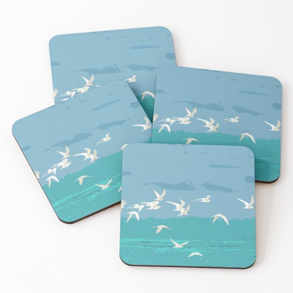 Item preview, Seagulls above blue ocean designed and sold by Lotofus.