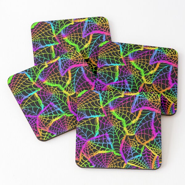 Item preview, Rainbow Spiderwebs Seamless Pattern designed and sold by TheoWren.